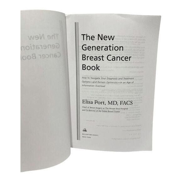 Book The New Generation Breast Cancer Book, Elisa Port, M.D. - Picture 3 of 4